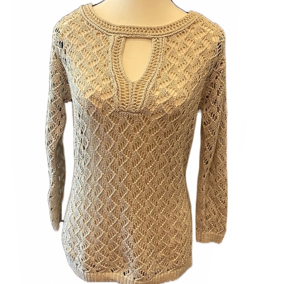 Per Se Sweaters - Per Se Silk & Cotton Blend Sweater Size S